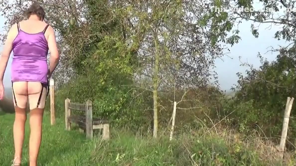 shemale transvestite pumping cock dildo outdoor sissy linger