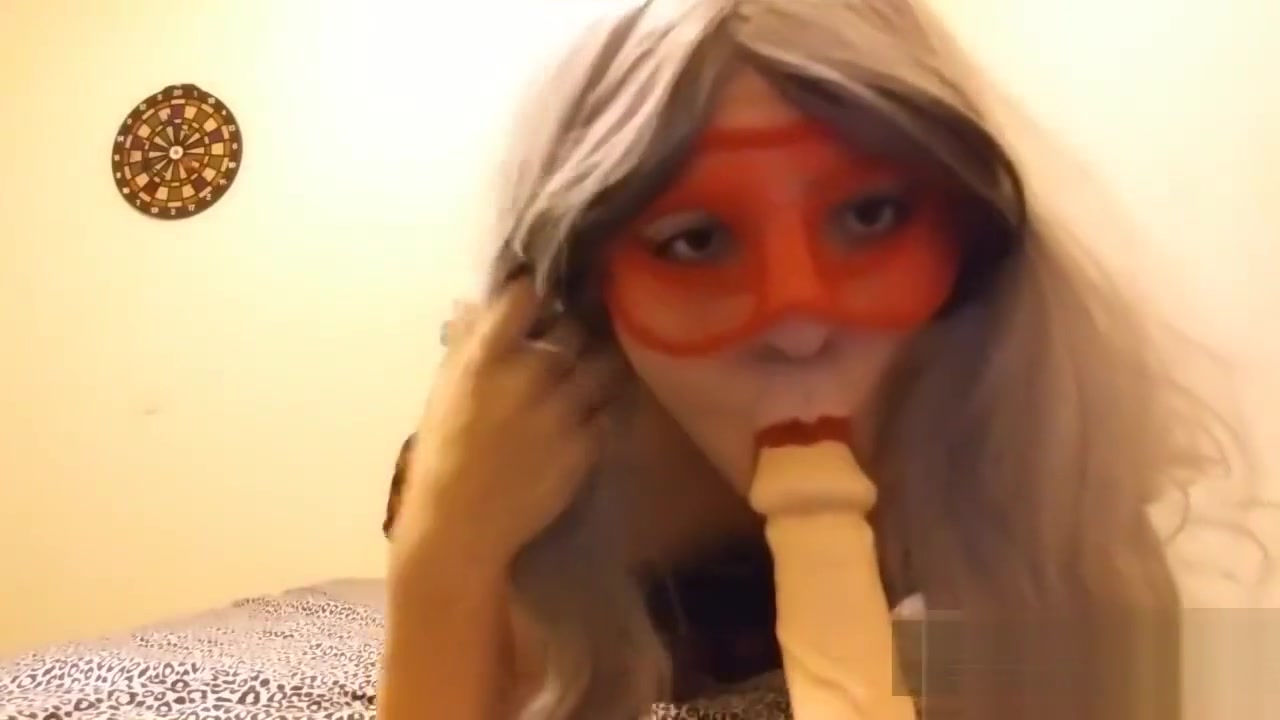 Sexy femboy plays with toy