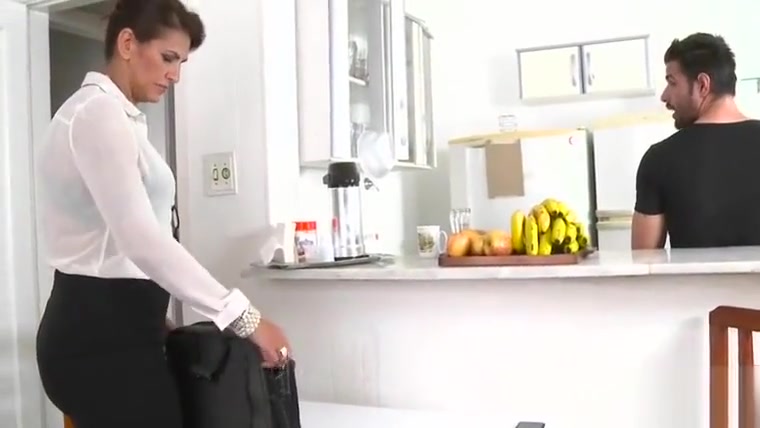 Busty shemale maid Laura Andrade banged by her master