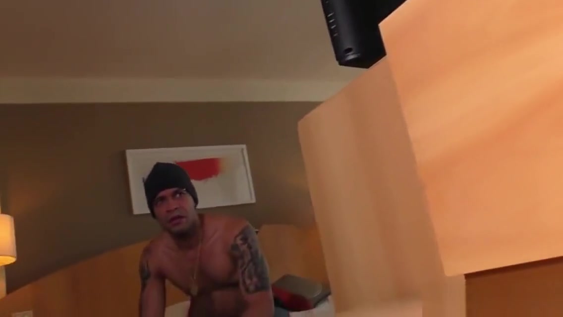 Tattooed tranny cums while riding stiff cock