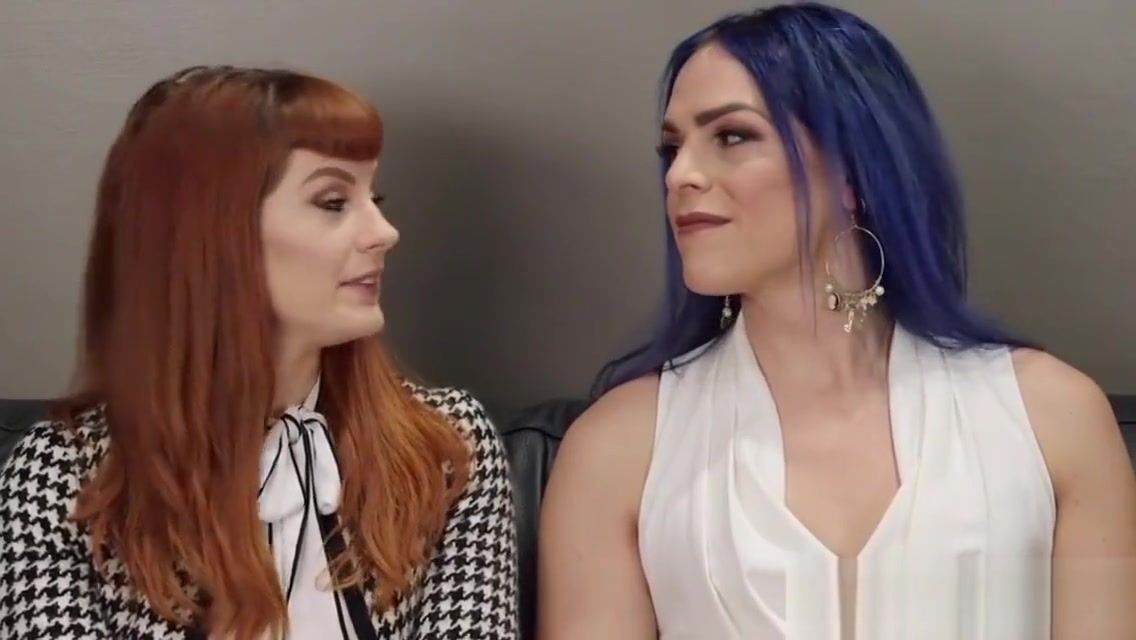 Stockinged TS pussy slamming ginger babe