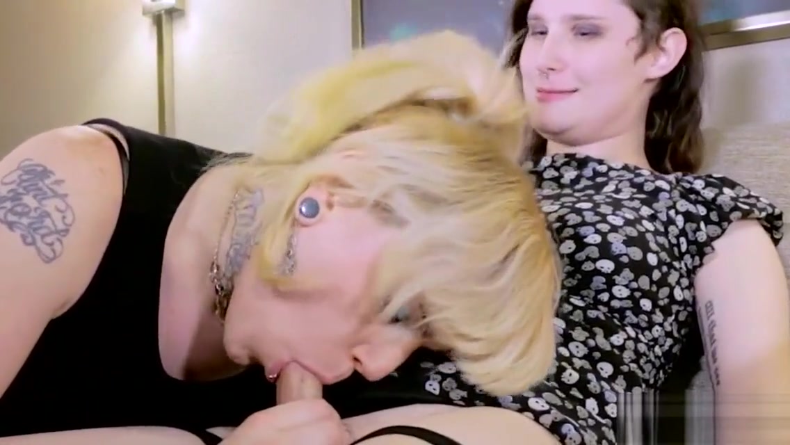 Lesbian tranny anally fucked from behind