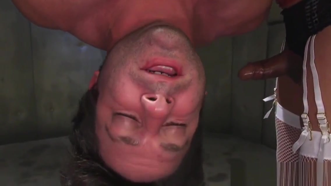 BDSM fetish ts dicksucked during bondage