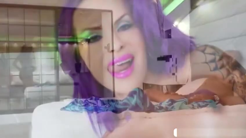Hot TS Foxxy gets bang by a monster BBC in doggystyle