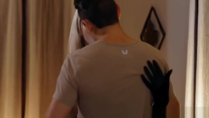Busty shemale Aubrey Kate licked and ass fucked by guys dick