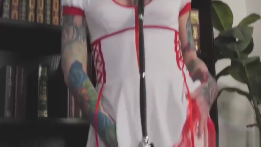 Busty trans nurse Chelsea Marie barebacked by doctors big cock