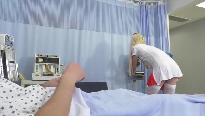 Tattooed Tgirl Nurse Jenna Gargles gives her patient a helping hand