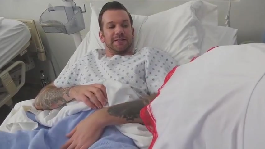 Patient Guy shows to TGirl Korra DelRio his hard cock