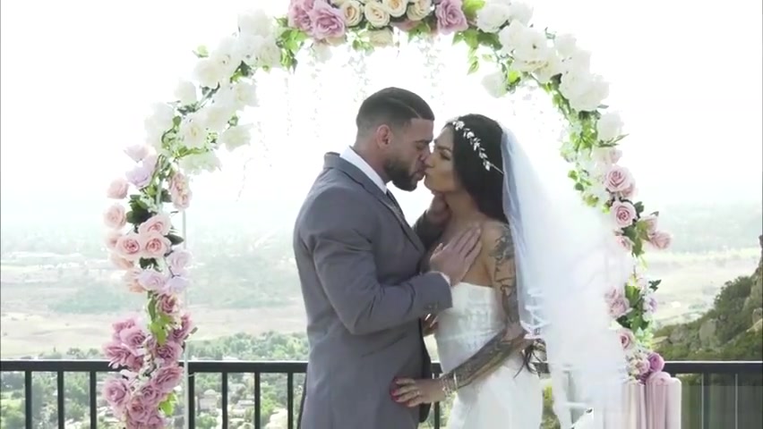Horny Groom finally fucks her Bride TGirl Eva Maxim on honeymoon