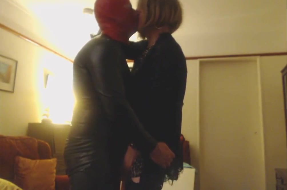 Rose Gives Latex Man A Blowjob