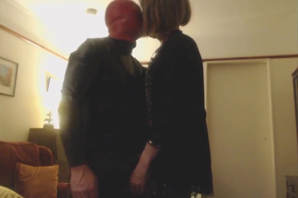 Rose Gives Latex Man A Blowjob