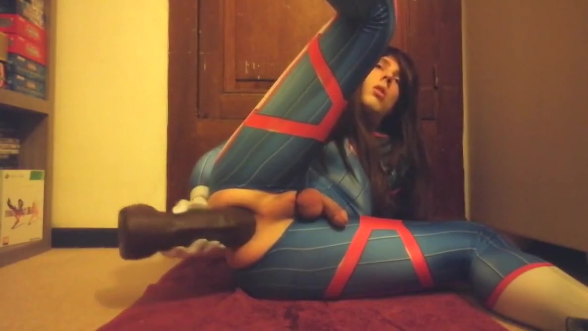 D.va Cums From Huge Black Dildo