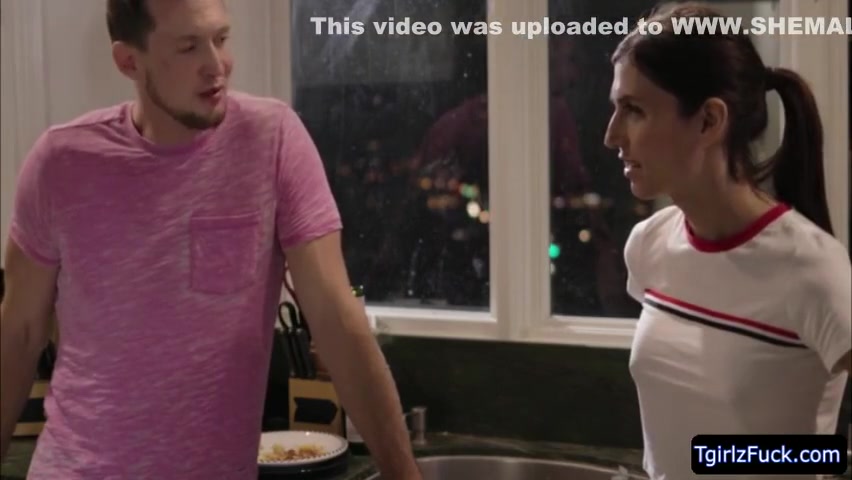 Ts Natalie Mars Strokes Her Shecock While Getting Nailed
