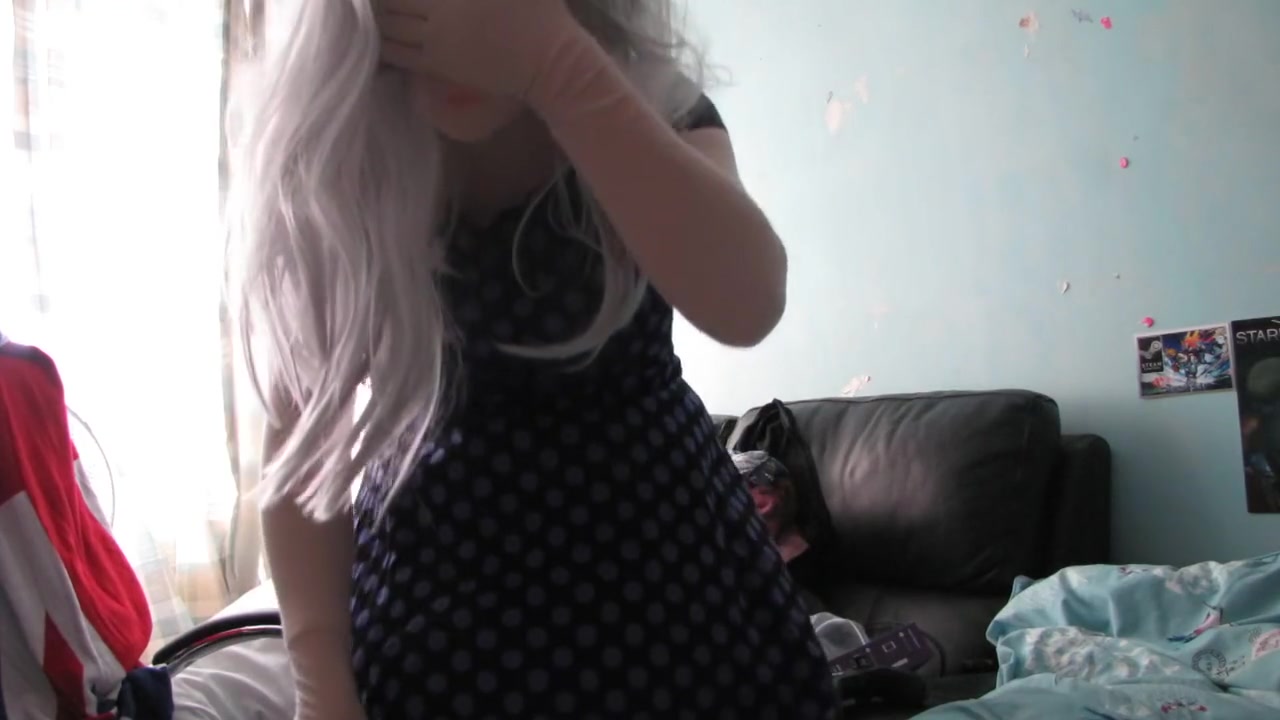 Kigurumi Masturbating In Cute Dress