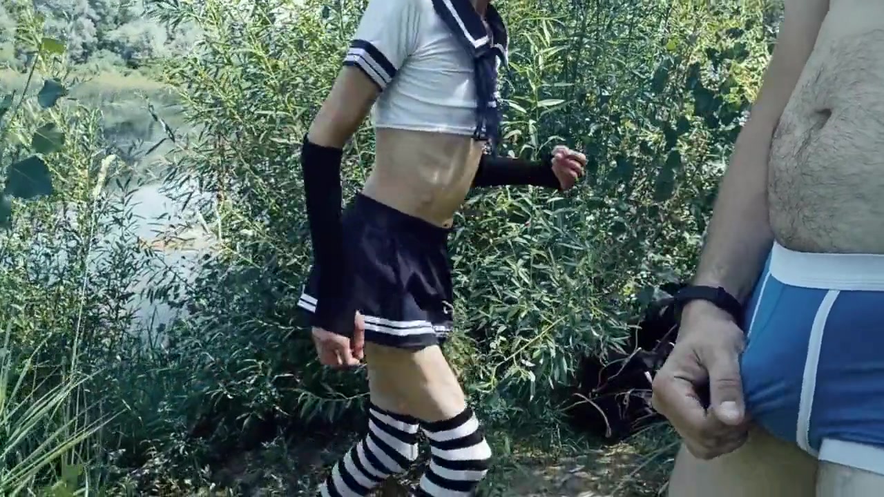 Monster Cock And His Femboy In Public