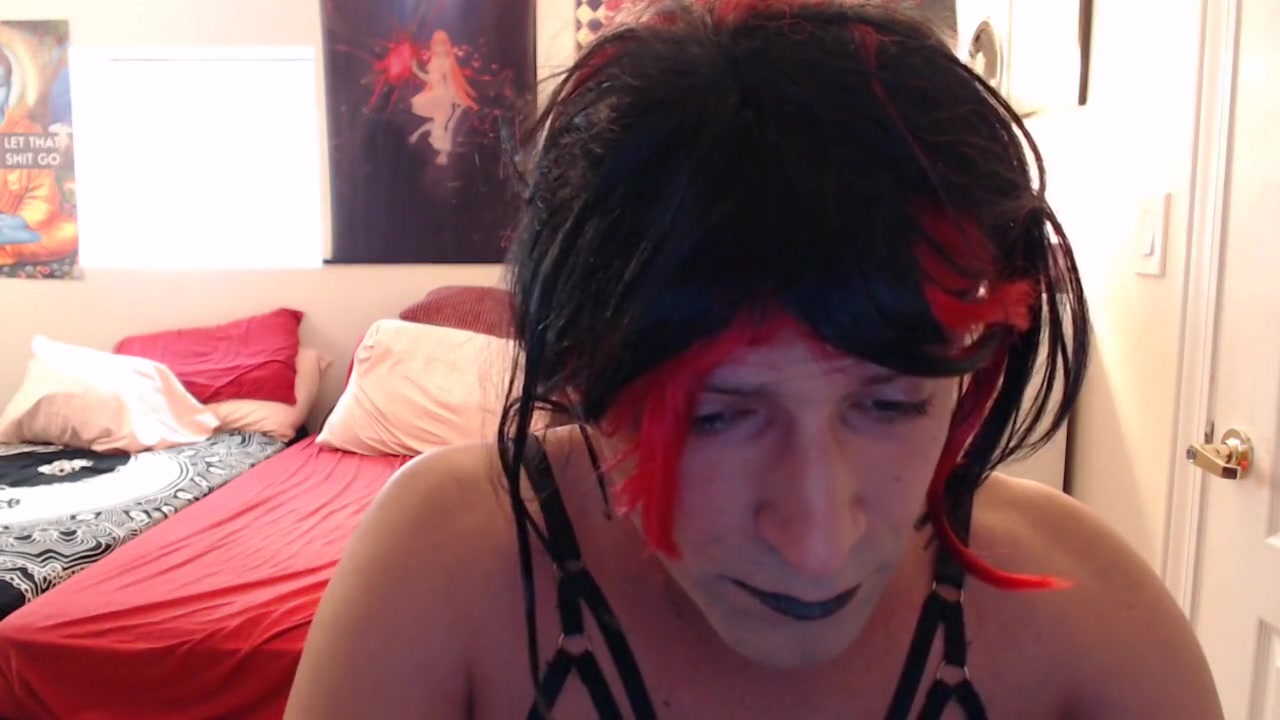 Sexy Guy In Kinky Gothic Outfit Masturbates His Cock To Men And Cums A Big Orgasmic Load