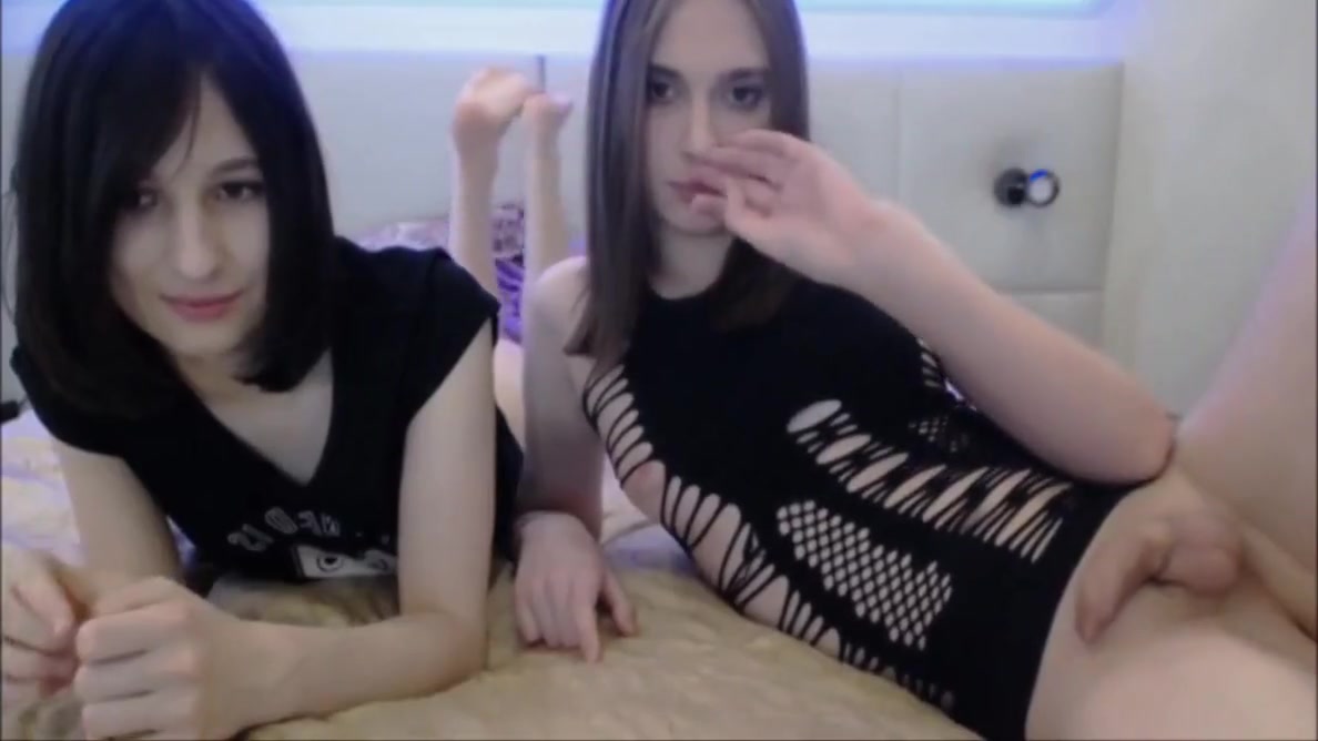 Two Shemales Having Simple Fun On Their Cam Show