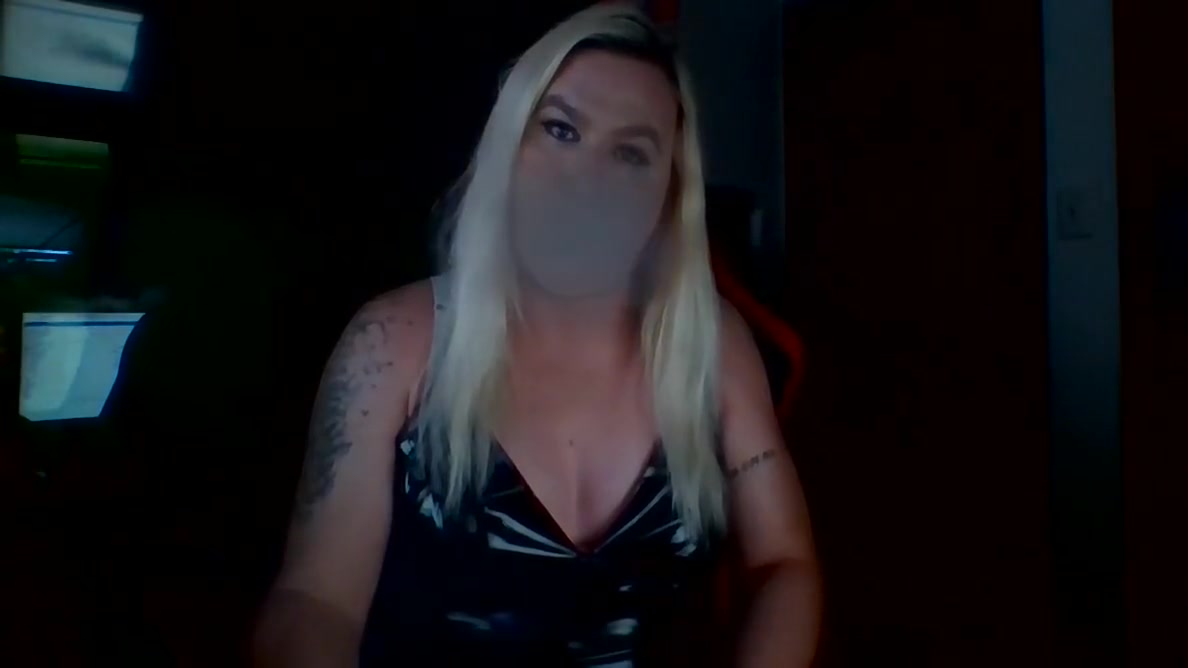 Trans Girl In Pvc Dress Pleases Herself While Smoking
