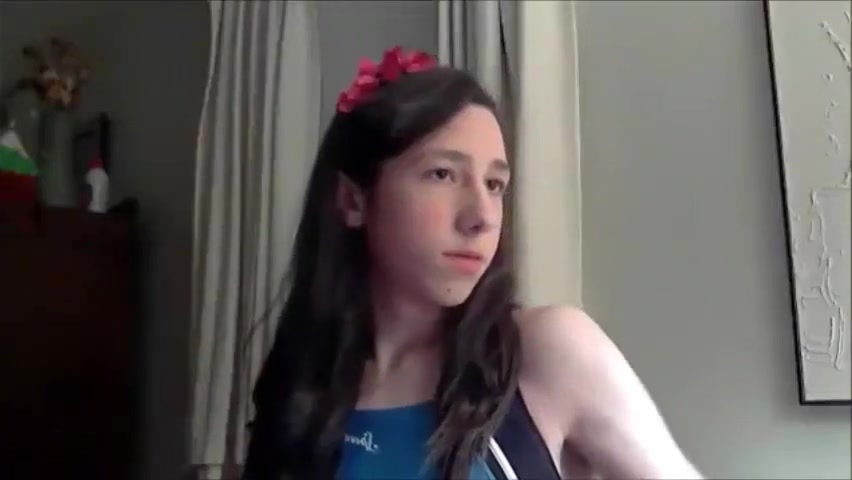 Blue TGirl on Cam