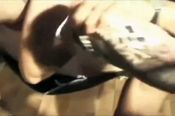 French Shemale gets gangbanged by Germans