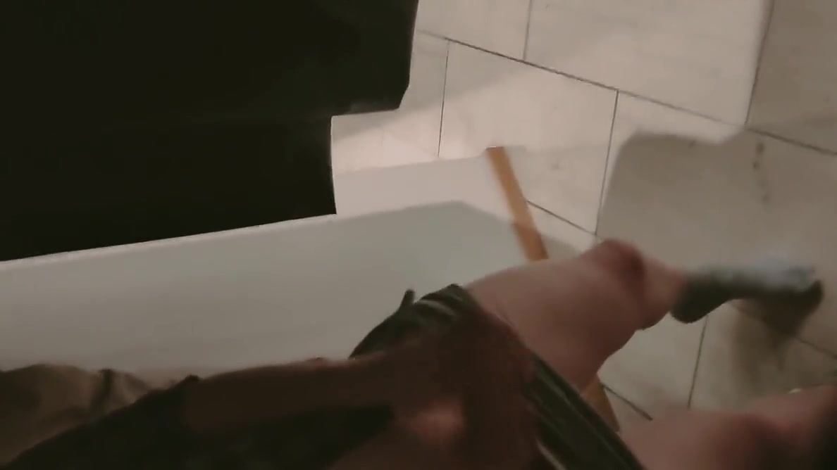 Cumshot In A Public Dressing Room
