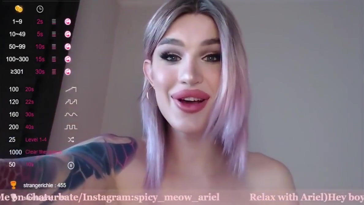 Nadia Love - Spicy Meow Hot Trans Cum