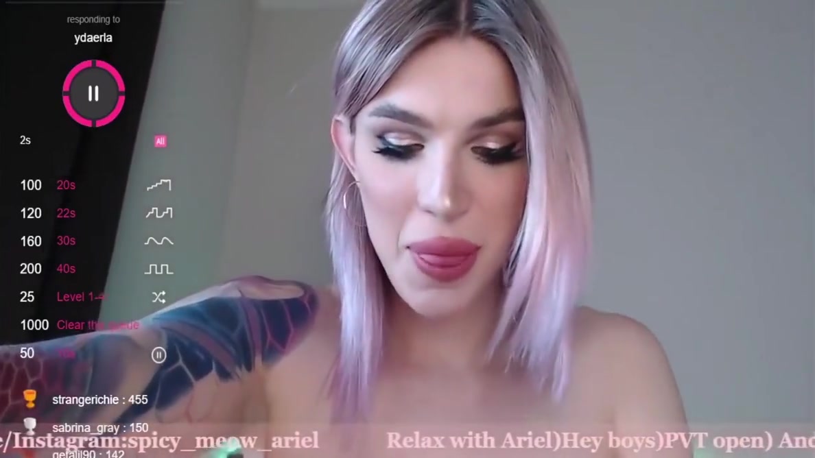 Nadia Love - Spicy Meow Hot Trans Cum