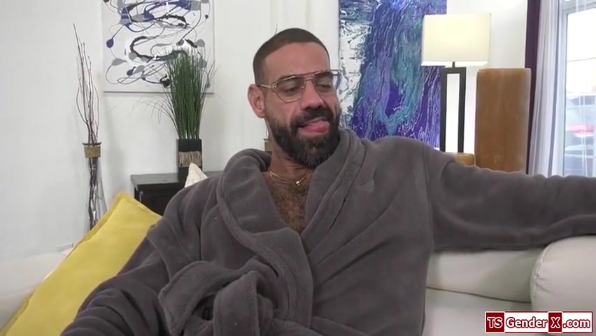 Trans Babysitter Rims A Man And Gets Barebacked With Ivory Mayhem