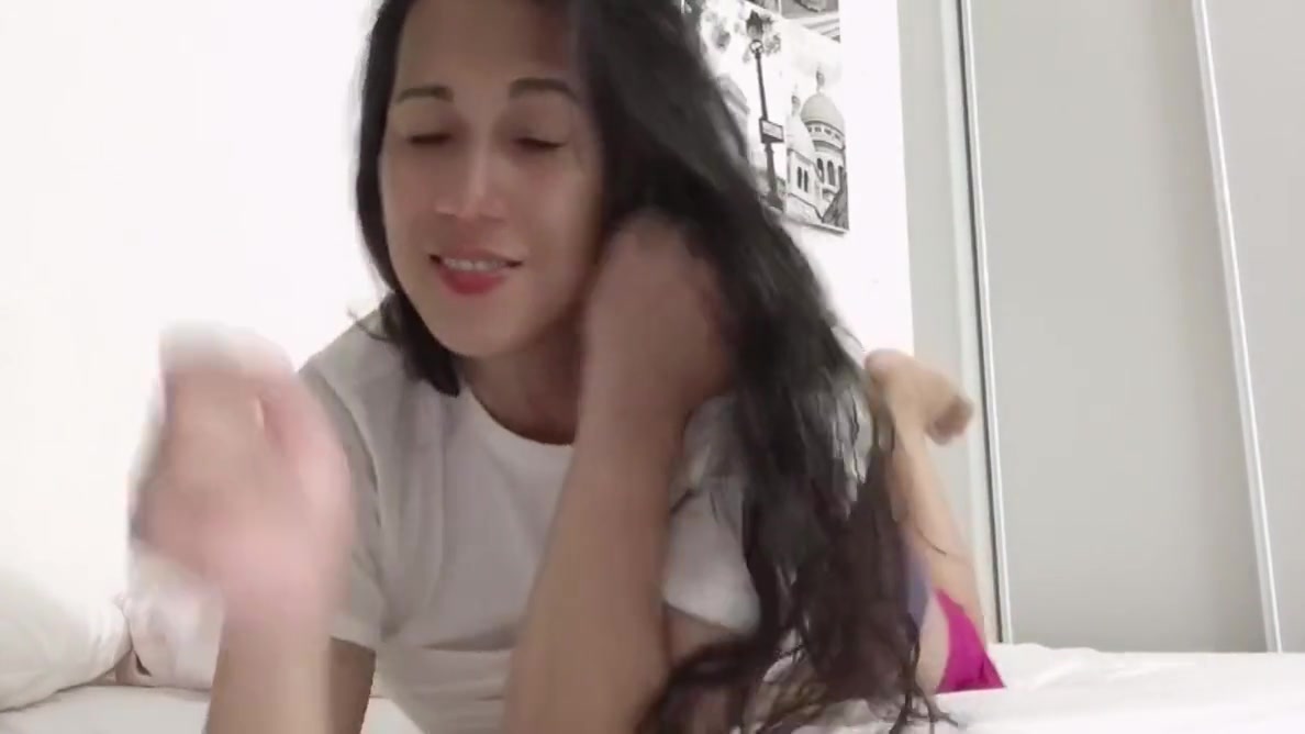 Playing My Big Fat Cock By Asian Hot Ladyboy