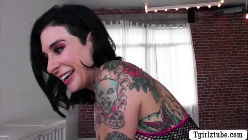 Tattooed Milf Gets Fucked By Star Ts - Aubrey Kate And Joanna Angel