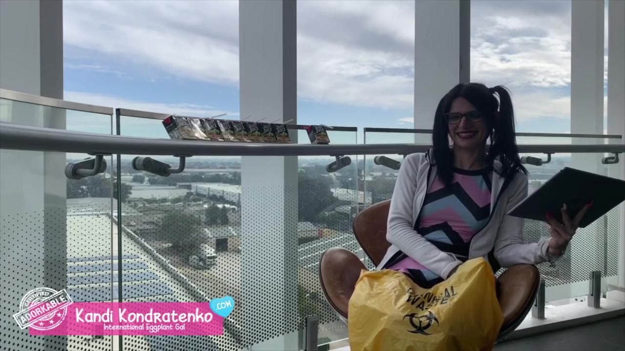 Australian Transgirl Peeing Into Biohazard Bag And Dumping It On Herself
