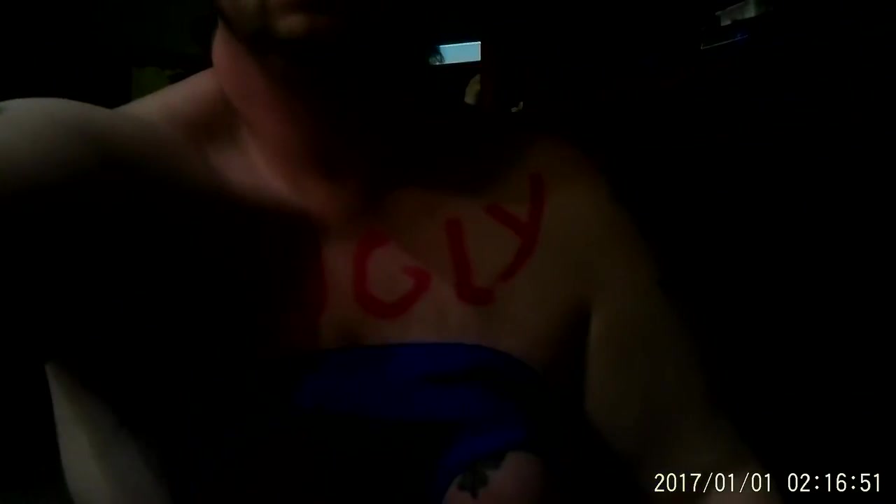 Fat Ugly Pig Ftm Transgender Man Showing Off Bbw Body