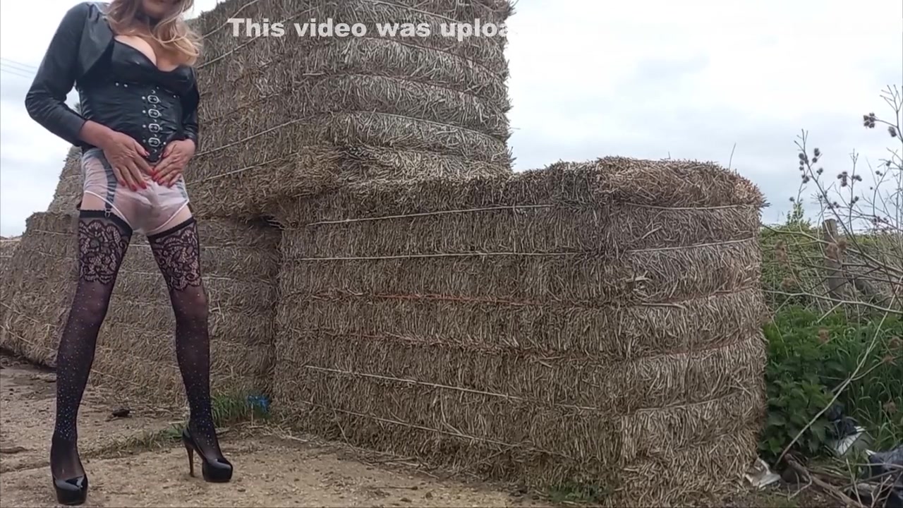 Tranny Pissing Her Pants Outdoors