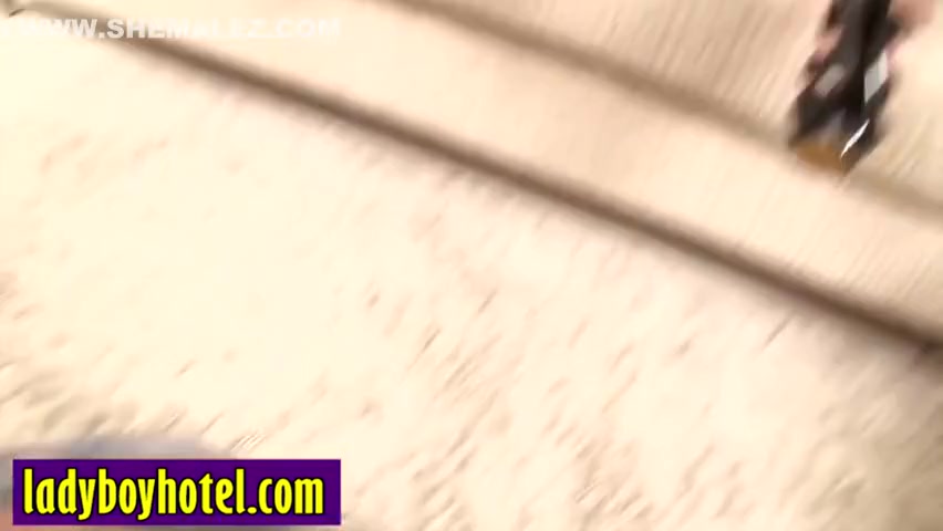 Rounded Ass Shemale Meen Enjoys Hard Anal Sex On Clients Big Hard Cock