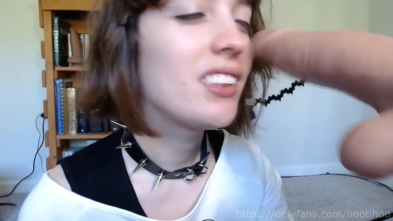 Cute Femboy Blowing A Dildo