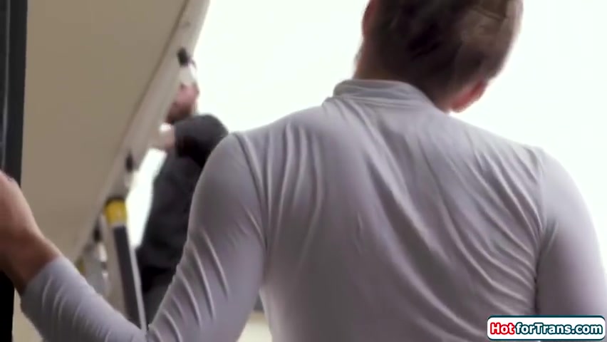 Emma Rose - Pantyhosed Shemale Sucks Cock And Anal Barebacked