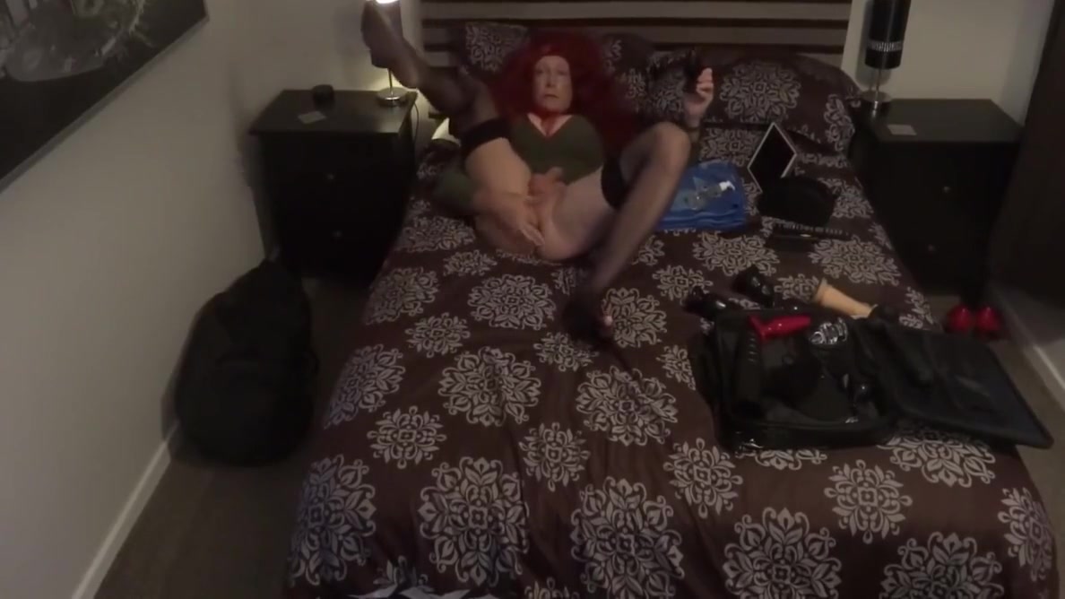 Denisesissy Double Dildo, Self Fisting And Giant Plug X