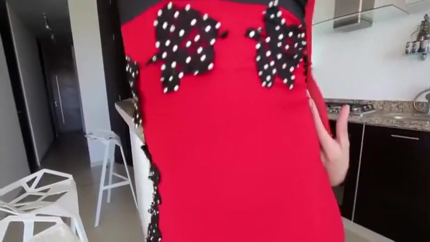 Redhead Solo In Kitchen
