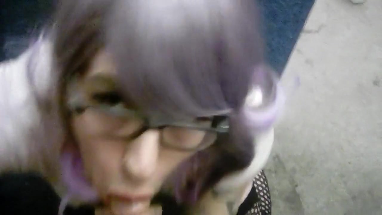 Sissy crossdresser sucks and gets a huge creampie