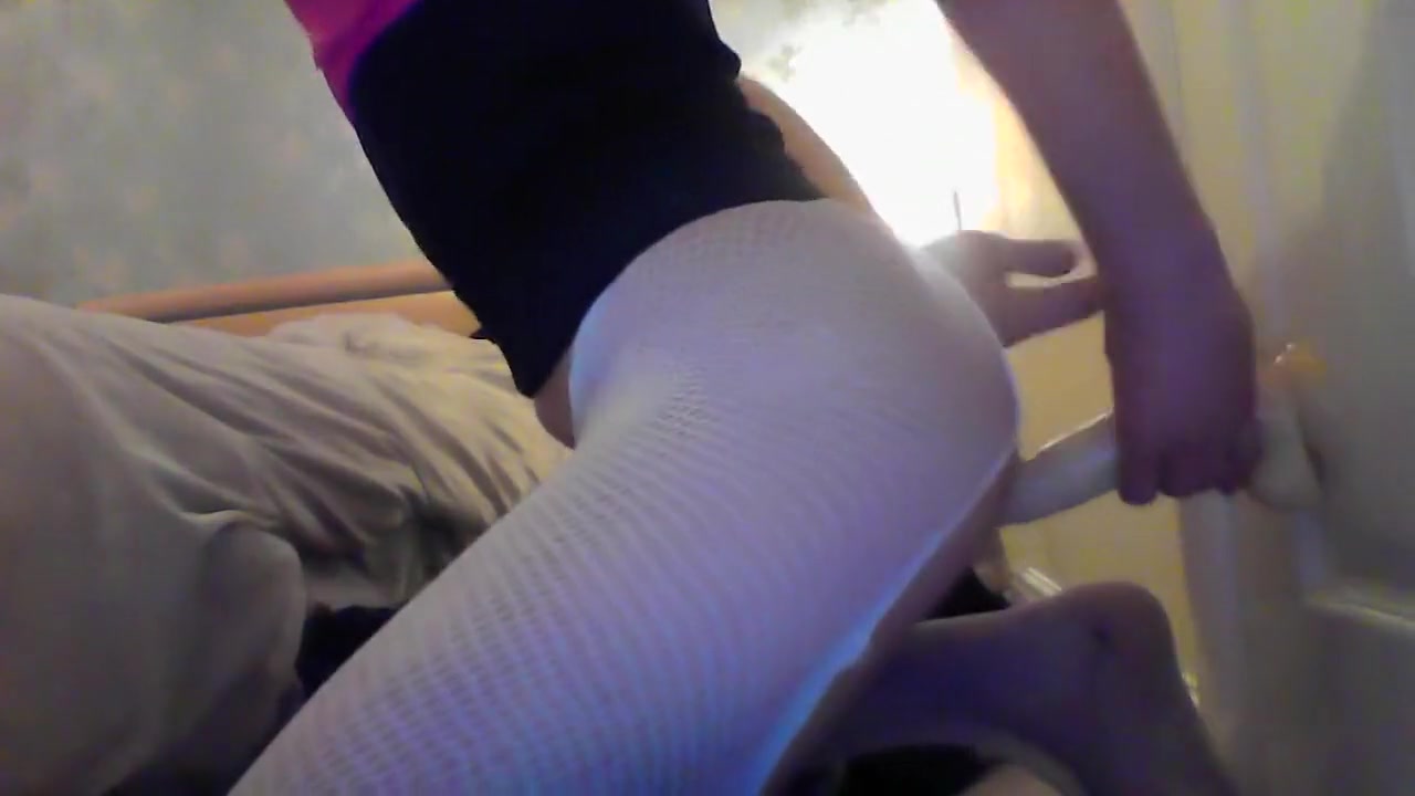teen 18+ slut stretches her tight ass with a dildo