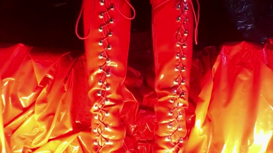 Multiple orgasms in my plastic lair