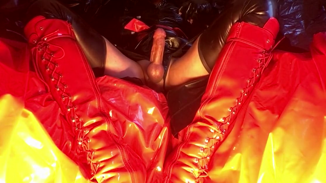 Multiple orgasms in my plastic lair