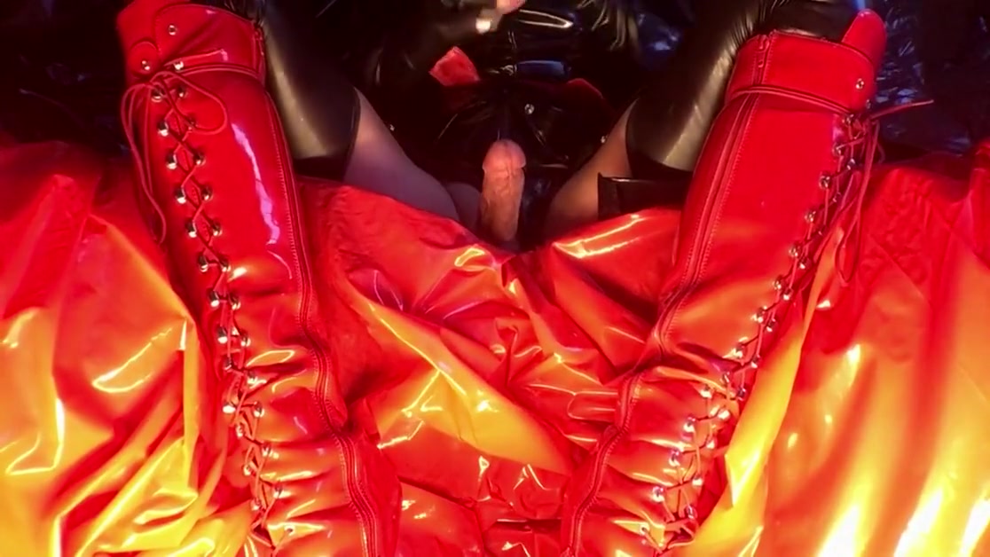 Multiple orgasms in my plastic lair