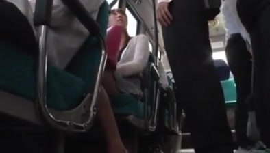 Ladyboy makes a man cum in train