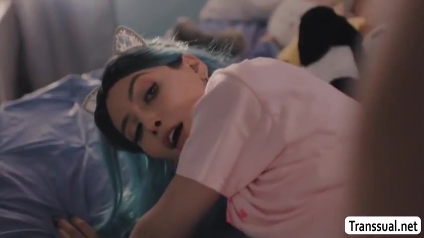 Horny Shemale Toyed And Ass Fucked By Her Neighbor - Korra Del Rio