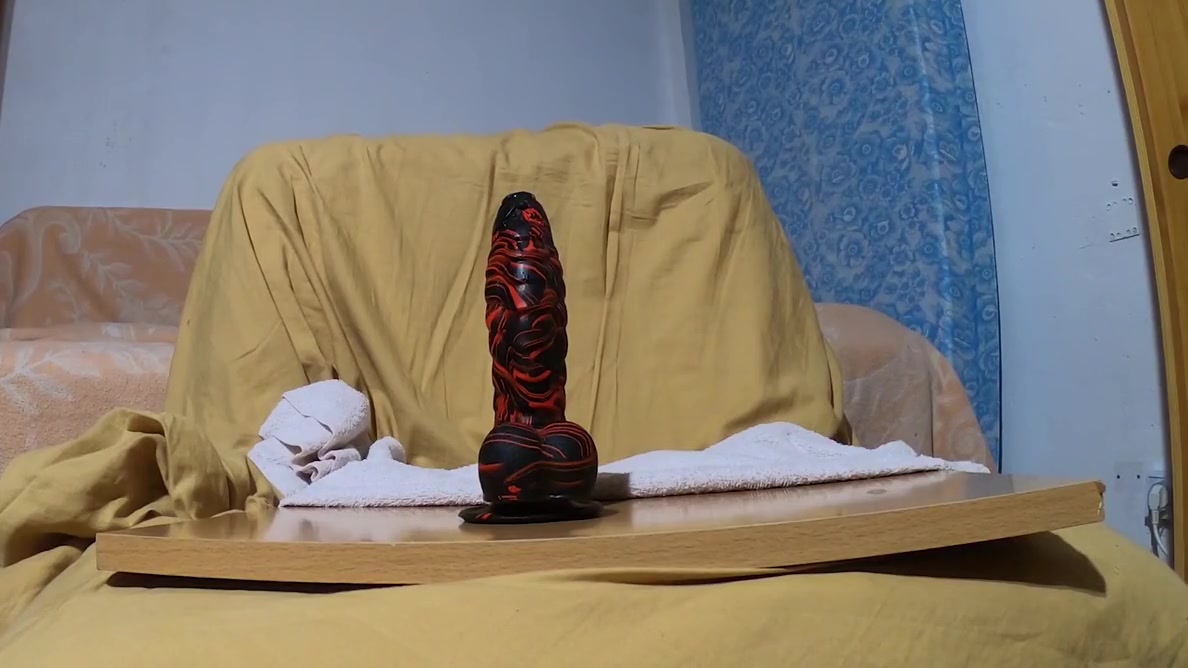 Cum Fetish Pt. 1 Alien Dildo Helps To Fill With Semen This Glass