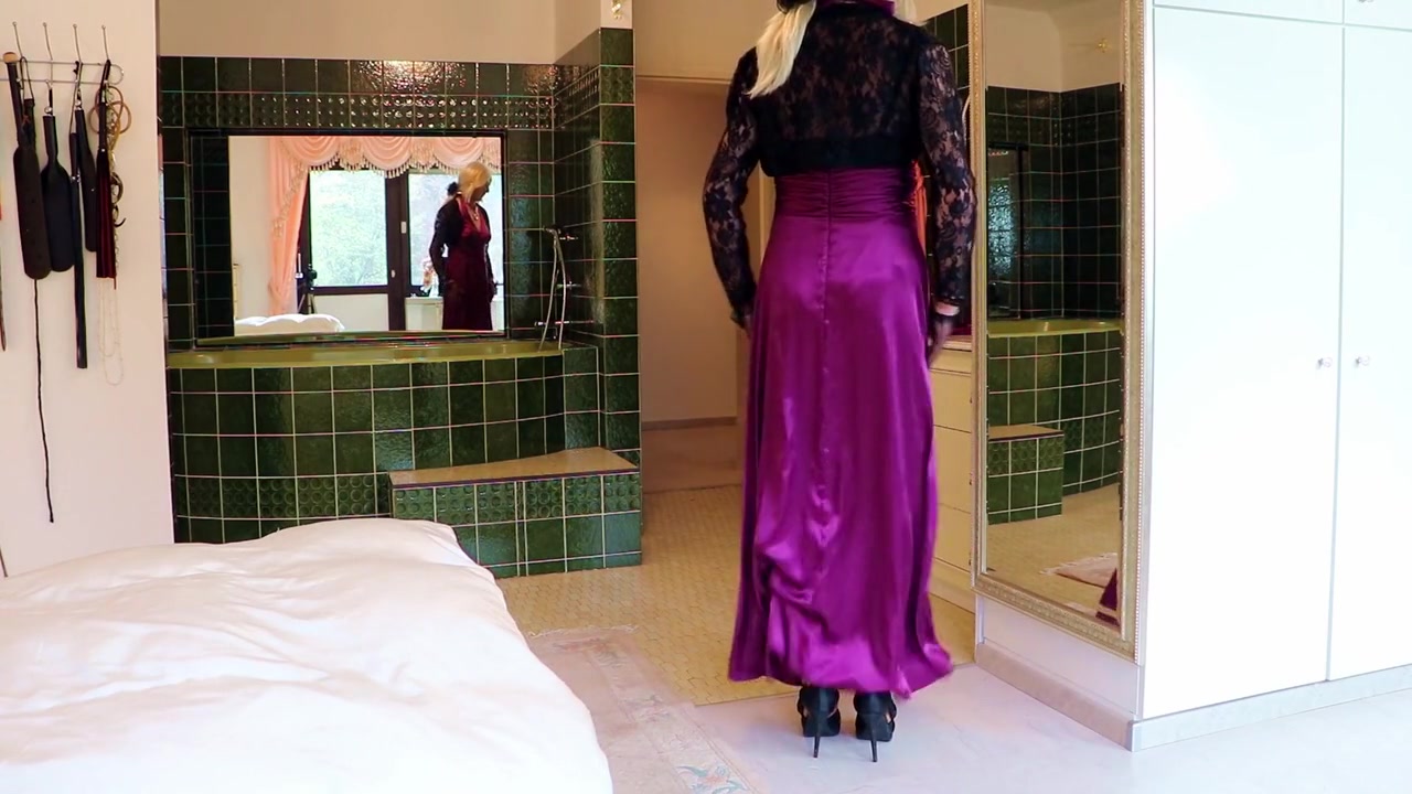 Cum On Purple Satin