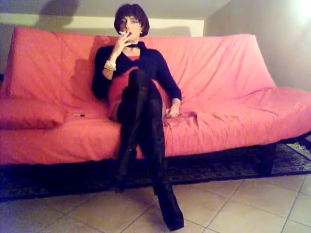 Incredible amateur shemale scene with Solo, Stockings scenes