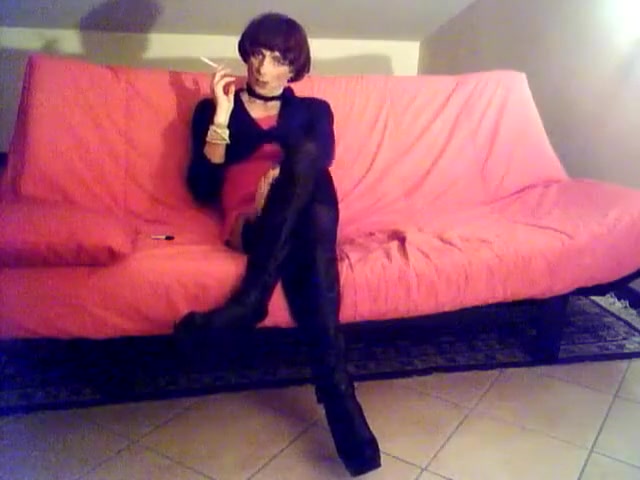 Incredible amateur shemale scene with Solo, Stockings scenes
