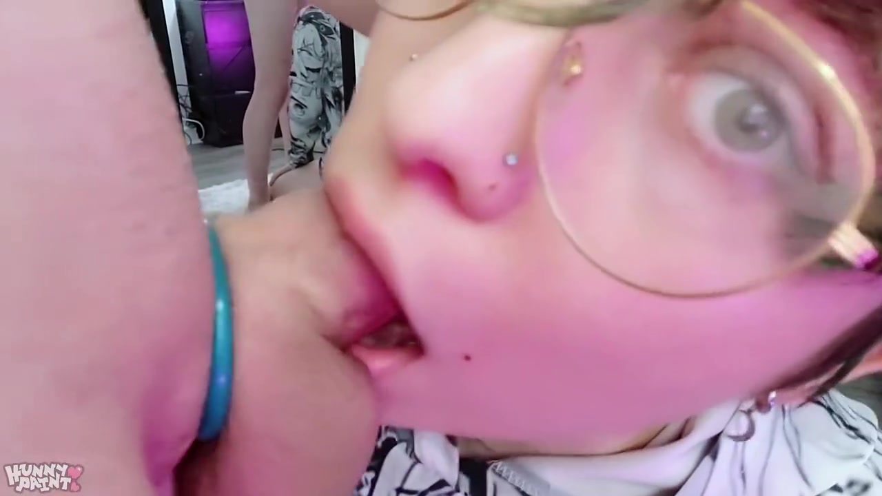 Young Green Haired Femboy Slut Gets Face Fucked By Huge Twink Cock